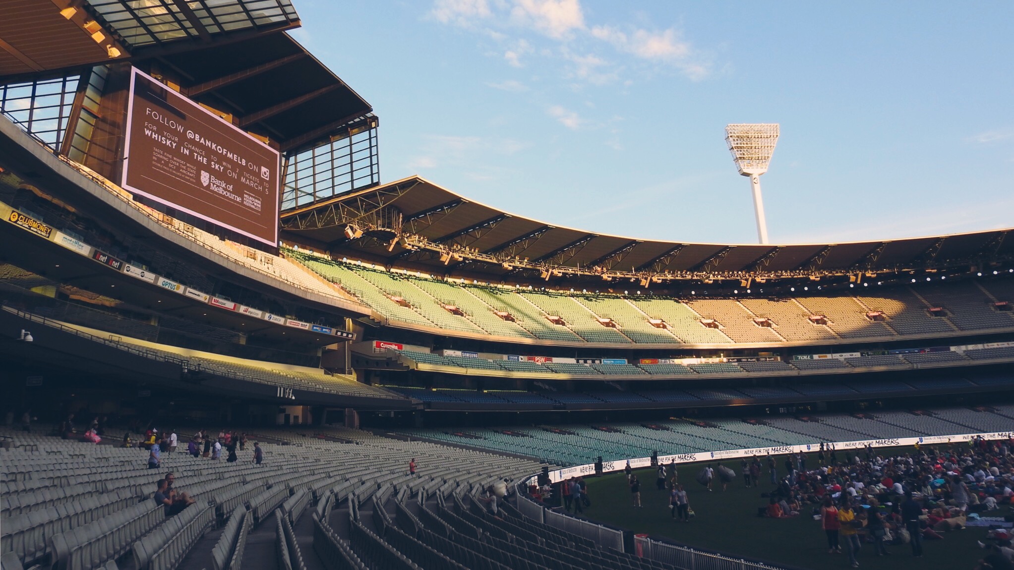 The MCG turns itself into an open air cinema for Cinema at the G