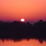 Sunrise on the Nile, Edfu, Egypt